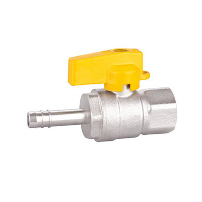 Robinet à tournant sphérique fileté en laiton à gaz mâle X connecteur de tuyau robinet à tournant sphérique en PTFE
