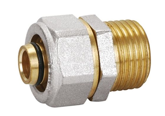 Pex-Al-Pex en laiton adaptant l'union PF5002 droite masculine