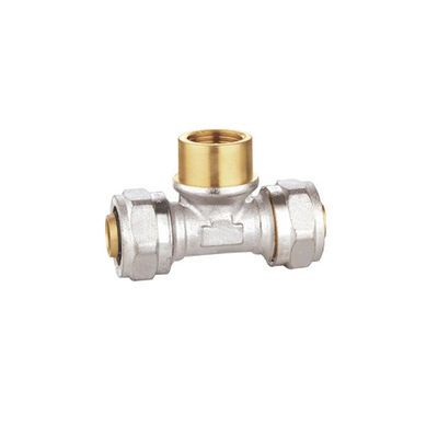 Coude de compression en laiton nickelé, coude femelle PF5007 de Pex