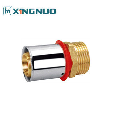 3/4 NPT raccords de compression en laiton poliRouge raccords en PEX en laiton 1/2