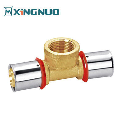 150 PSI Coupe de compression en laiton pour presse industrielle Coupe PEX 16-32 mm Fil féminin Coupe de tuyau en laiton Pex