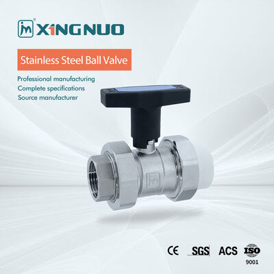 Valve à bille en acier inoxydable avec extrémités de raccordement à brides, jointure en PTFE et indice de haute pression pour les applications industrielles