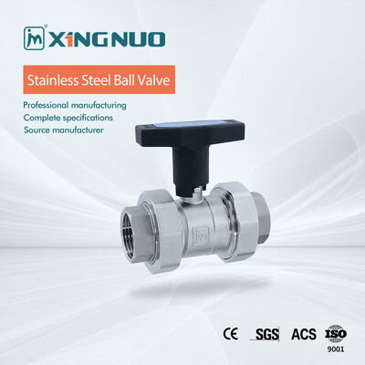 Ventilateur à bille en acier inoxydable à trois extrémités de raccordement à brides pour le contrôle des pipelines industriels jusqu'à 1000 PSI